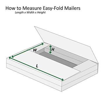 Boxes Fast BFM10101 Corrugated Cardboard Easy-Fold Mailers, 10 1/4 x 10 1/4 x 1 Inches, Fold Over Ma...
