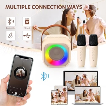 Fun Jeefu Kids Karaoke Machine - Best Gift for Ages 3-12