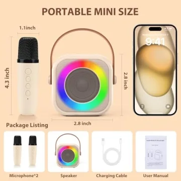 Fun Jeefu Kids Karaoke Machine - Best Gift for Ages 3-12