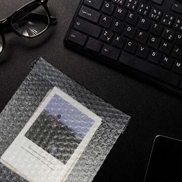 100PCS Bubble Out Bags, Clear Cushioned Pouches, Bubble Pouch Bags, Self-Sealing for Mailing, Shipping, Packing, Packaging, Storage and Moving