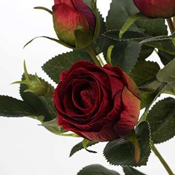 DILATATA Lifelike Artificial Rose Buds for Any Occasion