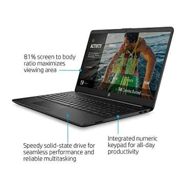 HP 2022 15.6" FHD Laptop, Intel Celeron, 128GB SSD, Office 365