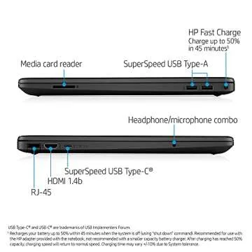 HP 2022 15.6" FHD Laptop, Intel Celeron, 128GB SSD, Office 365