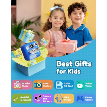 KOKODI Kids Camera Instant Print - Perfect Gifts for Ages 3-12