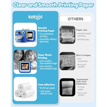 KOKODI Instant Print Kids Camera for Creative Fun