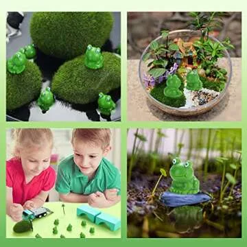 EKisemio 50 Pcs Mini Frog Garden Decor - Whimsical Home & Garden Accents
