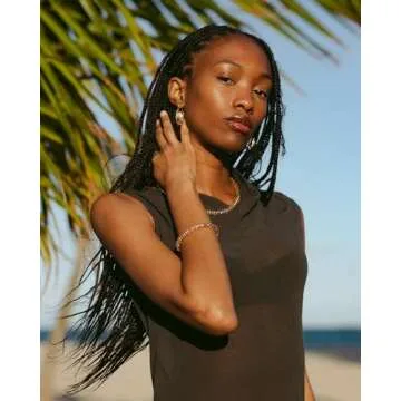 Barzel 18K Gold Plated Popcorn Mesh Bracelet for Women, 7.5 Inches - Made in Brazil