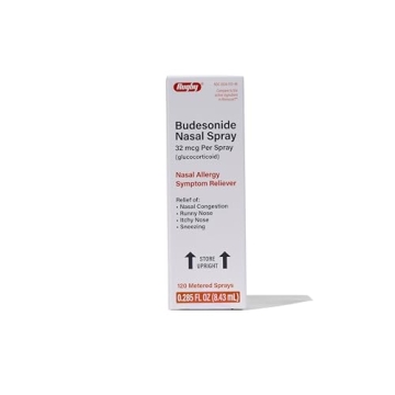 Rugby Budesonide Nasal Spray - Ultimate Allergy and Nasal Congestion Relief - Alcohol-Free - 120 Spr...