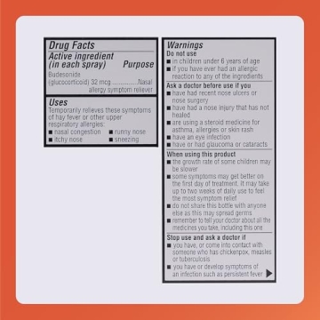 Rugby Budesonide Nasal Spray Allergy Relief 0.285 Fl. Oz