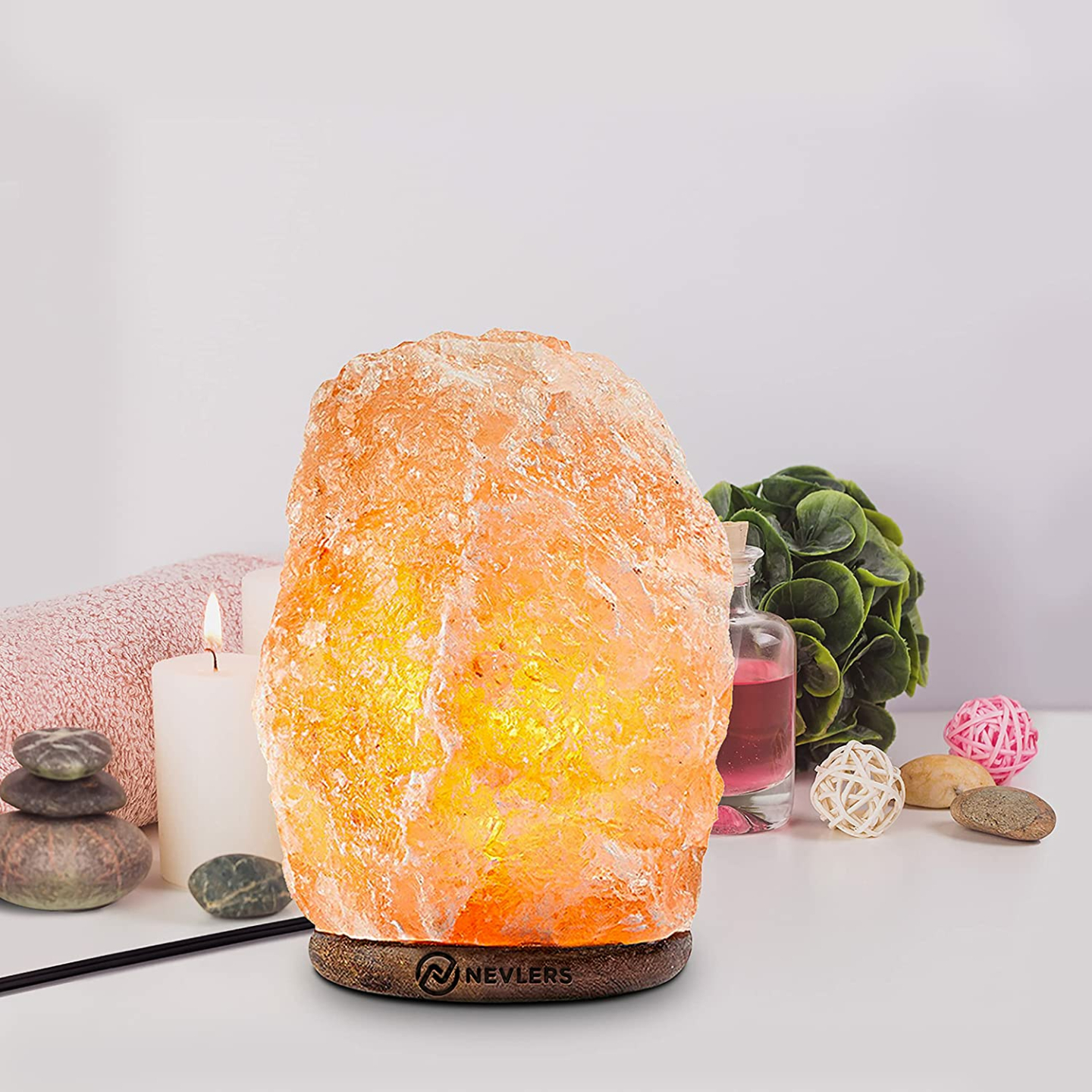Himalayan Salt Lamp 2 Pack - Authentic & Hand Carved