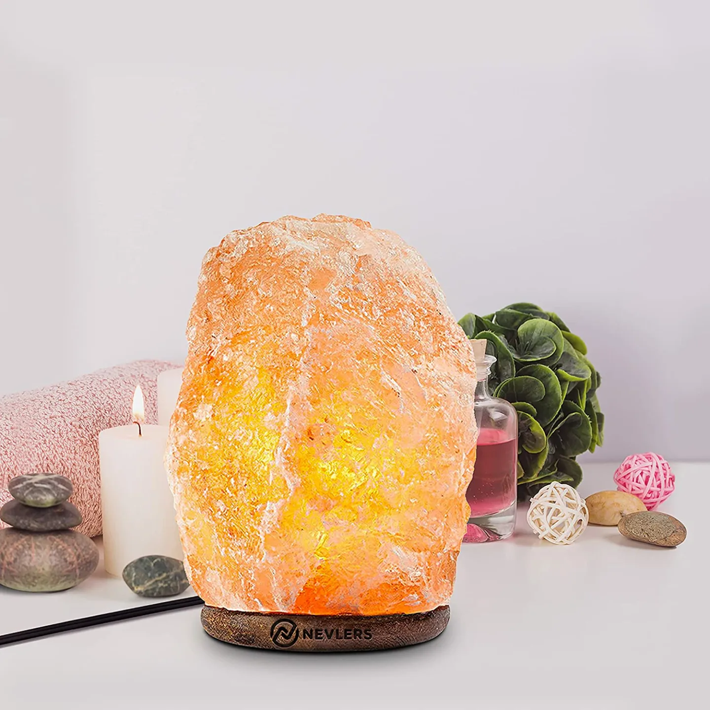 Himalayan Salt Lamp 2 Pack - Authentic & Hand Carved