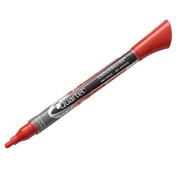 Quartet Dry Erase Markers, Whiteboard Markers, Fine Tip, EnduraGlide, White Board Dry Erase Pens for Teachers, Home School & Office Supplies, Assorted Classic Colors, 4 Pack (5001-10M)