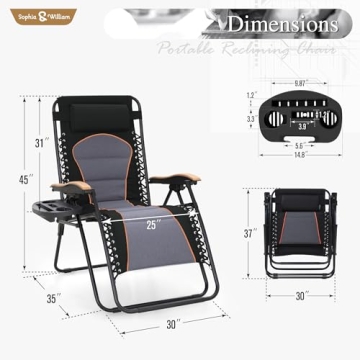 Oversized XL Zero Gravity Recliner Chair: Comfort & Style