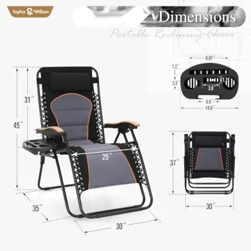 Oversized XL Zero Gravity Recliner Chair: Comfort & Style