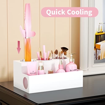 NIUBEE Acrylic Hair Tool Organizer for Stylish Bathroom Storage