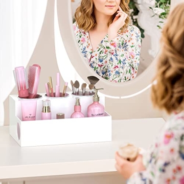 NIUBEE Acrylic Hair Tool Organizer for Stylish Bathroom Storage