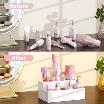 NIUBEE Acrylic Hair Tool Organizer for Stylish Bathroom Storage