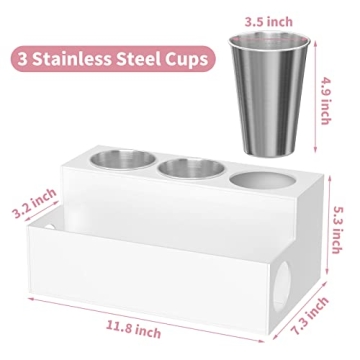 NIUBEE Acrylic Hair Tool Organizer for Stylish Bathroom Storage