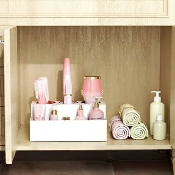 NIUBEE Acrylic Hair Tool Organizer for Stylish Bathroom Storage