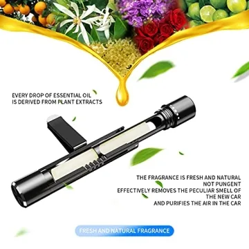 KMSCO Car Air Fresheners Diffuser Stylish Essential Oil Clips