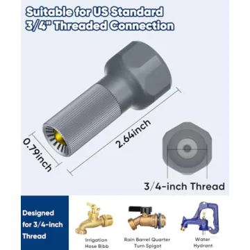 Mokeyder 3/4-Inch Thread Faucet Freeze Protection Valve, Freeze Proof Faucet Cover for Outdoors, Win...