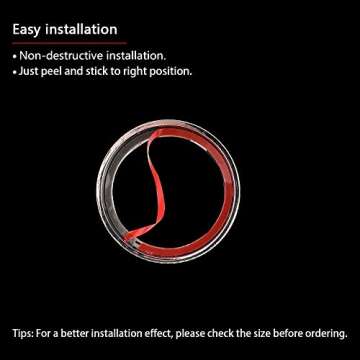 LECART Bling AC Knob Covers Fit for Mazda CX-3 CX-5 MX-5 Miata Crystal Air Conditioning Tune Knob Caps Cute Car Interior Accessories Metal Decor Trims 3 Pack