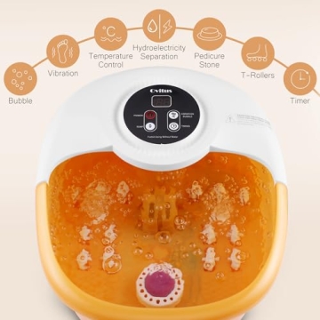 Ovitus Foot Bath Spa with Heat, Massage and Bubbles