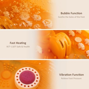 Ovitus Foot Bath Spa with Heat, Massage and Bubbles