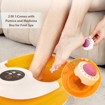 Ovitus Foot Bath Spa with Heat, Massage and Bubbles