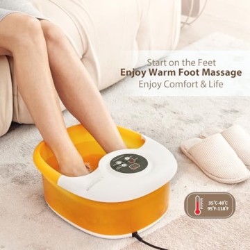 Ovitus Foot Bath Spa with Heat, Massage and Bubbles