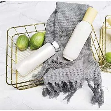 GYY Stylish Gold Metal Storage Basket for Home Use