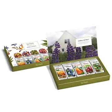 Tea Forte Single Steeps Loose Leaf Herbal Retreat Premium Tea Sampler 15 Count 3 of Each Assorted Bl...