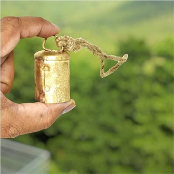 Rustic Bell Ornaments Set of 6 Vintage Christmas Decor