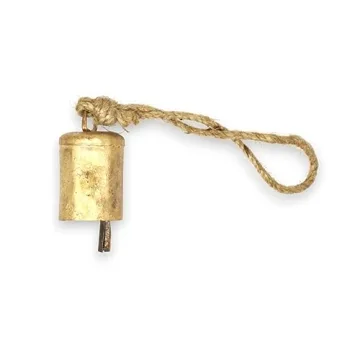 Rustic Bell Ornaments Set of 6 Vintage Christmas Decor