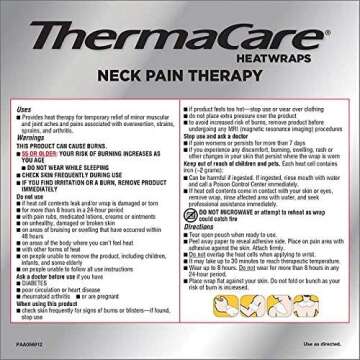 ThermaCare - Advanced Neck Pain Therapy, 9 Air-Activated Neck, Wrist & Shoulder HeatWraps. Up to 16 ...