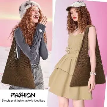 Stylish Crochet Tote Bag for Women - Perfect for Summer