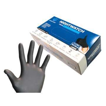NIGHTWATCH Disposable Food Safe Gloves - S-XXL, 100 Ct