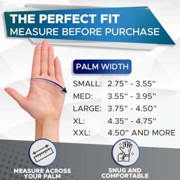 NIGHTWATCH Disposable Food Safe Gloves - S-XXL, 100 Ct