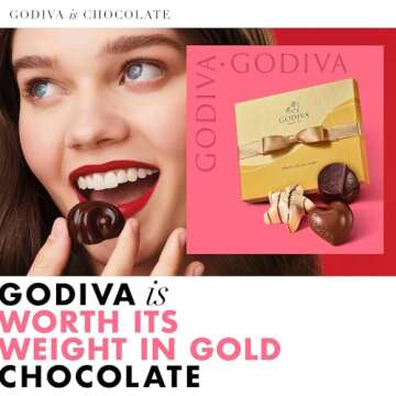 Godiva Chocolatier Chocolate Gift Box for Birthday, Thank You, Anniversary, Congratulations Gift Bas...