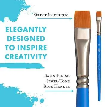 Princeton 3750CB-12 Size 12 Select Artiste Chisel Blender Paintbrush, Multicolor