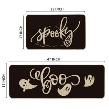 Artoid Mode Halloween Kitchen Mats Set - Non-Slip & Washable