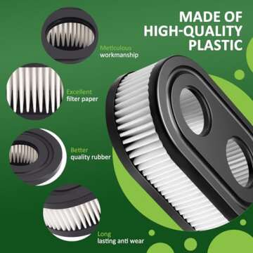 593260 Lawn Mower Air Filter for Briggs & Stratton Mowers