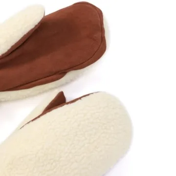 Stylish Warm Harssidanzar Women's Sherpa Mittens