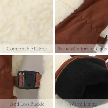 Stylish Warm Harssidanzar Women's Sherpa Mittens