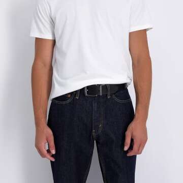 Levi's Men's Reversible Casual Jeans Belt, Brown/Black, 30 (Waist 28)
