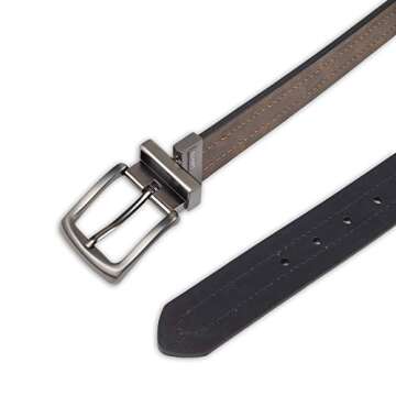 Levi's Men's Reversible Casual Jeans Belt, Brown/Black, 30 (Waist 28)