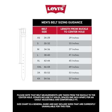 Levi's Men's Reversible Casual Jeans Belt, Brown/Black, 30 (Waist 28)