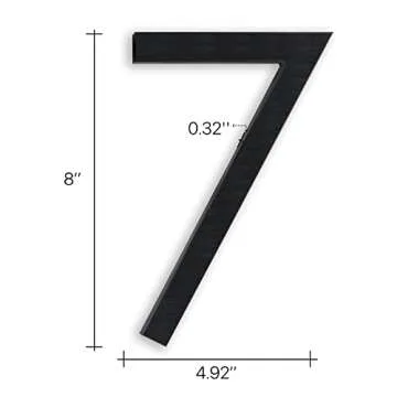 Buy Stylish 8 Inch Floating House Numbers for Your Home