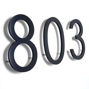 Buy Stylish 8 Inch Floating House Numbers for Your Home