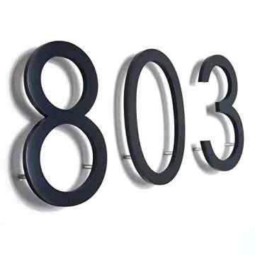 Buy Stylish 8 Inch Floating House Numbers for Your Home